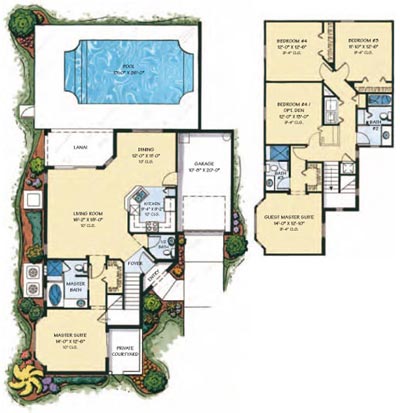 Camellia Villa Floor Plan, Tuscan Hills, Davenport